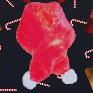 ❤️ Dog Santa Faux Fur Scarf Small